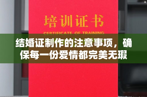 海宁结婚证制作的注意事项，确保每一份爱情都完美无瑕