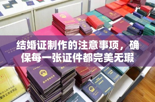 海宁结婚证制作的注意事项，确保每一张证件都完美无瑕