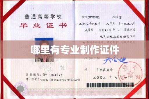 海宁哪里有专业制作证件