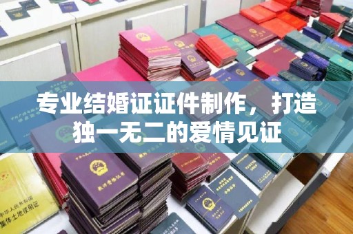海宁专业结婚证证件制作，打造独一无二的爱情见证