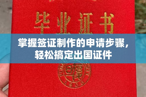 海宁掌握签证制作的申请步骤，轻松搞定出国证件