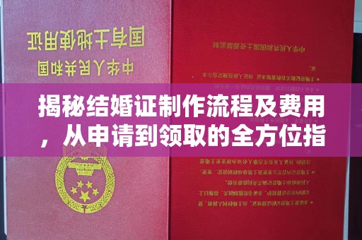 海宁揭秘结婚证制作流程及费用，从申请到领取的全方位指南