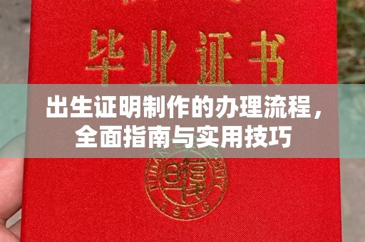 海宁出生证明制作的办理流程，全面指南与实用技巧