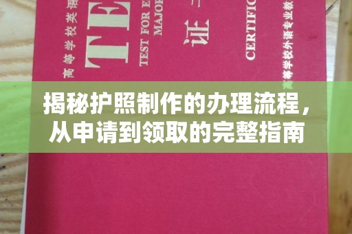 海宁揭秘护照制作的办理流程，从申请到领取的完整指南