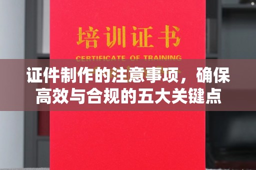 海宁证件制作的注意事项，确保高效与合规的五大关键点