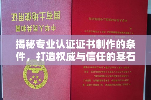 海宁揭秘专业认证证书制作的条件，打造权威与信任的基石