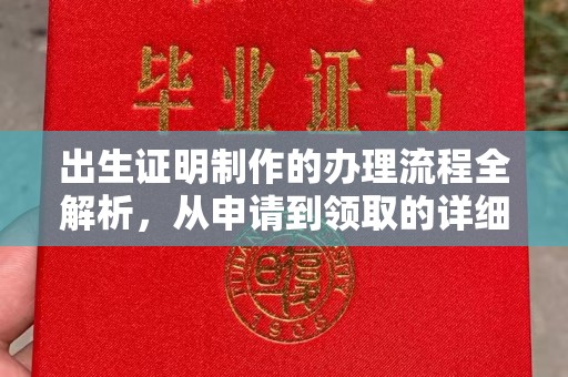海宁出生证明制作的办理流程全解析，从申请到领取的详细指南