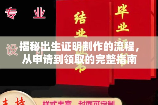 海宁揭秘出生证明制作的流程，从申请到领取的完整指南