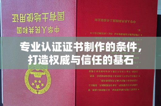 海宁专业认证证书制作的条件，打造权威与信任的基石