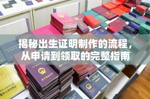 海宁揭秘出生证明制作的流程，从申请到领取的完整指南