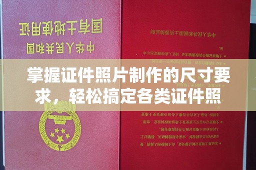 海宁掌握证件照片制作的尺寸要求，轻松搞定各类证件照