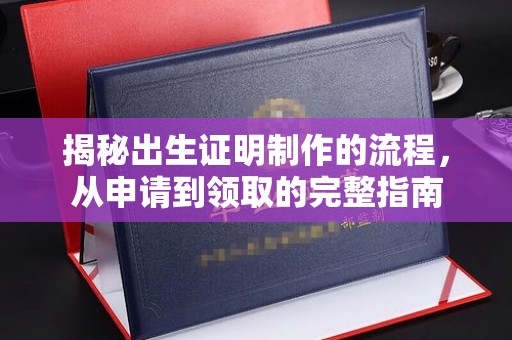 海宁揭秘出生证明制作的流程，从申请到领取的完整指南