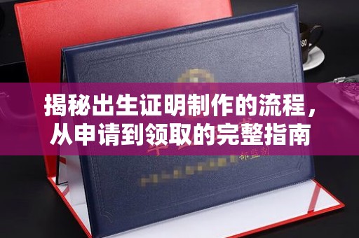 海宁揭秘出生证明制作的流程，从申请到领取的完整指南