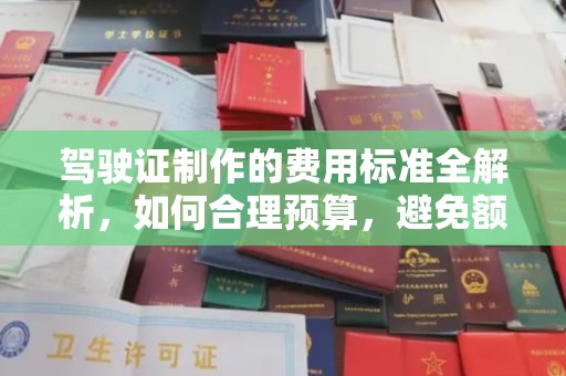 海宁驾驶证制作的费用标准全解析，如何合理预算，避免额外支出