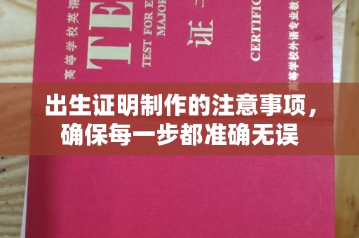 海宁出生证明制作的注意事项，确保每一步都准确无误